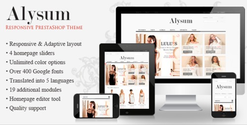 Product picture Alysum - Premium Prestashop 1.5 Template